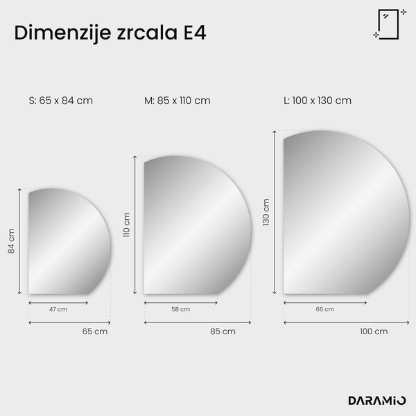 Okroglo ogledalo z LED osvetlitvijo E4