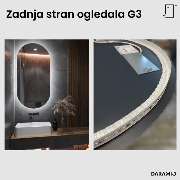 Netipično ogledalo z LED osvetlitvijo G3