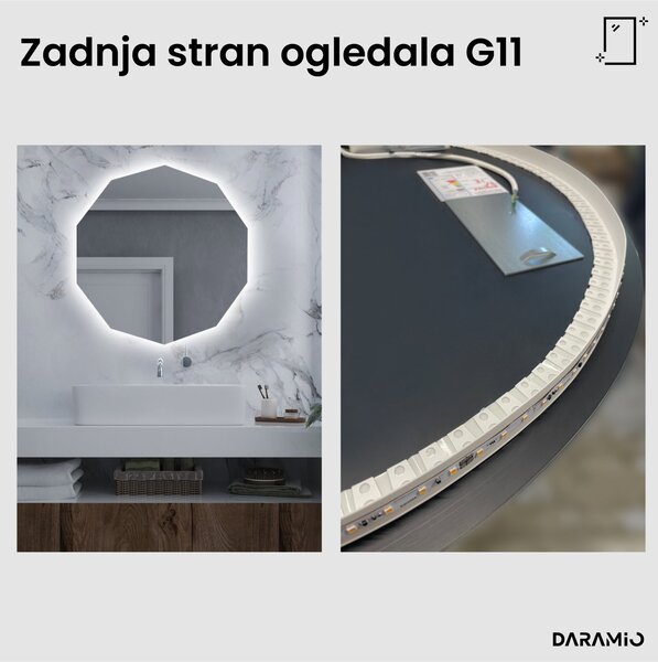 Netipično ogledalo z LED osvetlitvijo G11