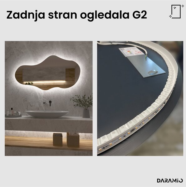 Netipično ogledalo z LED osvetlitvijo G2