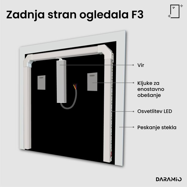 Ogledalo z LED osvetlitvijo F3