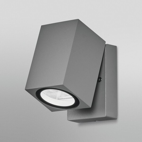 OSRAM zunanja stenska svetilka ENDURA CLASSIC CUBE, srebrna kovina IP44, zatemnjen, Kovinska, Aluminij, Sodobni