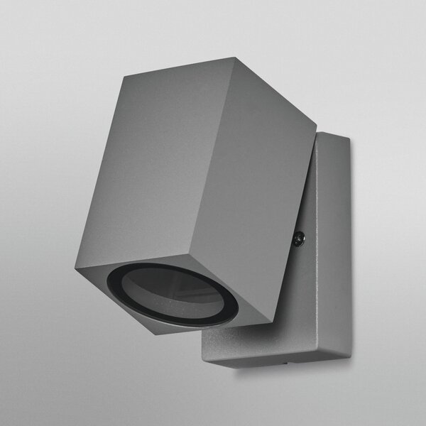 OSRAM zunanja stenska svetilka ENDURA CLASSIC CUBE, srebrna kovina IP44, zatemnjen, Kovinska, Aluminij, Sodobni