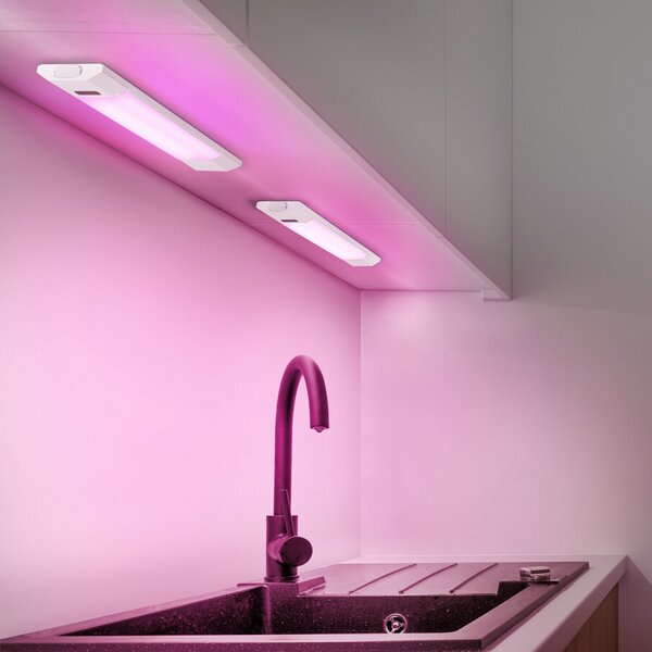 OSRAM LED-podsvetilka Linear Edge Sensor RGBW 30 cm bela, zatemnjen, Bela, Kuhinja, Aluminij