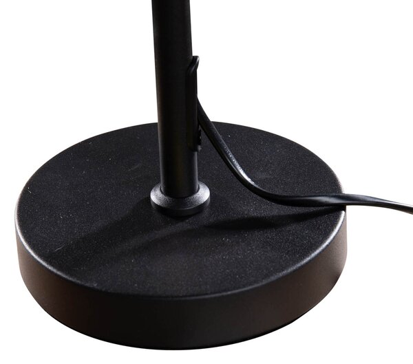Namizna svetilka črna z zelenim žametnim odtenkom 35 cm - Parte