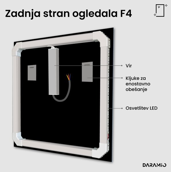 Ogledalo z LED osvetlitvijo F4
