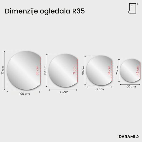 Bronasto ogledalo Pure R35