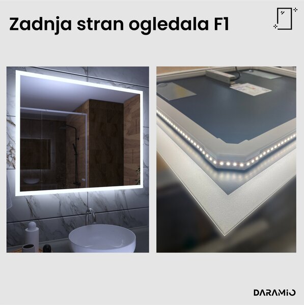 Kopalniško ogledalo z LED osvetlitvijo F1