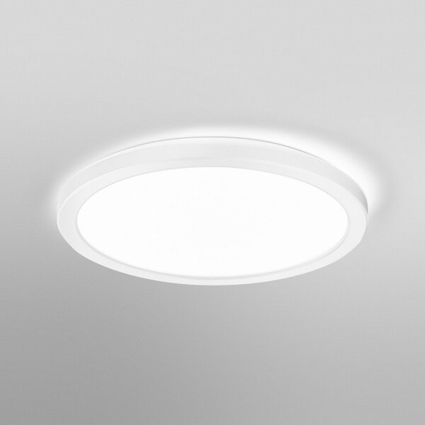 OSRAM LED stropna svetilka ORBIS ULTRA SLIM, bela, Ø 24 cm, dim, zatemnjen, Bela, Dnevna soba / jedilnica, Plastika, Sodobni
