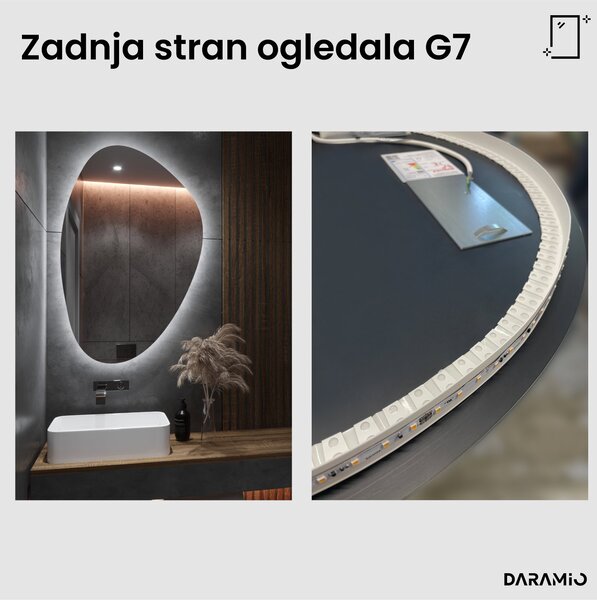 Netipično ogledalo z LED osvetlitvijo G7