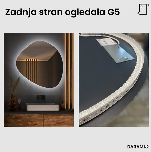 Netipično ogledalo z LED osvetlitvijo G5