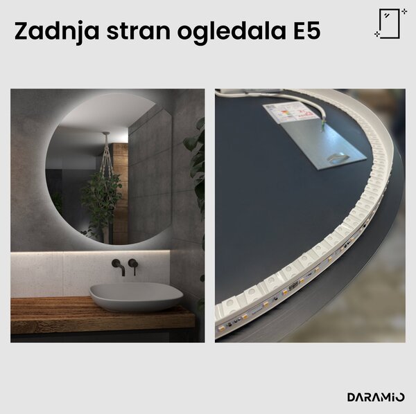 Okroglo ogledalo z LED osvetlitvijo E5