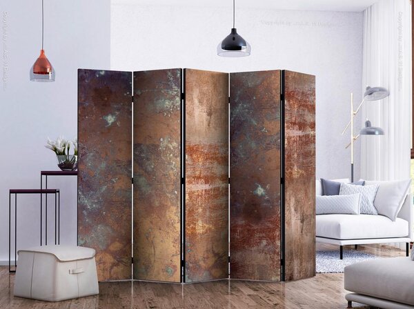 Artgeist Paravan Rusty Plate I, 5-Delni, Dvostranski