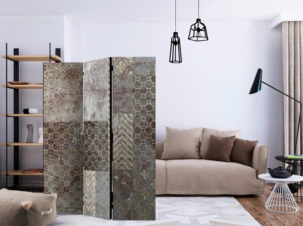 Artgeist Paravan Geometric Textures, 3-Delni, Dvostranski