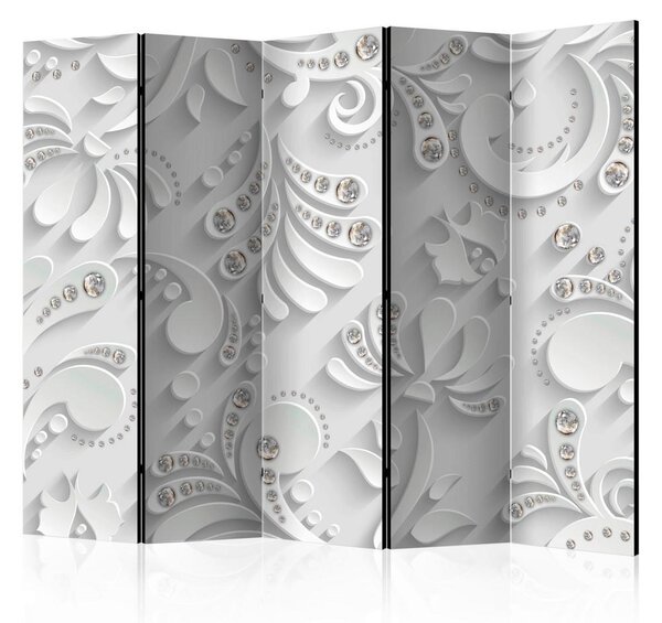 Artgeist Paravan Flowers In Crystals I, 5-Delni, Dvostranski
