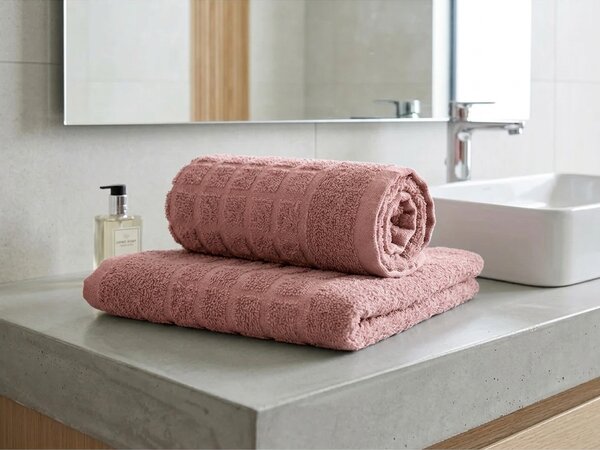 Brisača SOFT 50 x 100 cm opečnato rdeča, 100% bombaž