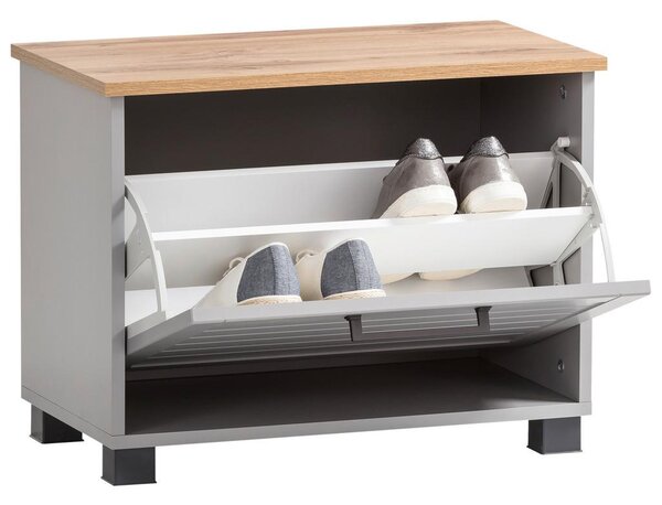 MID.YOU Garderobna Klop Jelda, Platinasta Barva