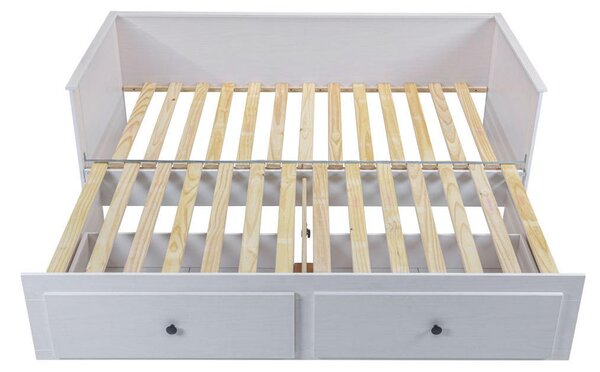 RAZTEGLJIVA POSTELJA 200 cm x 90/180 cm , bela