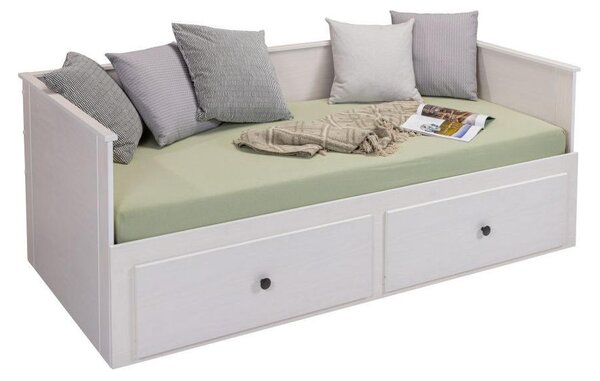 RAZTEGLJIVA POSTELJA 200 cm x 90/180 cm , bela