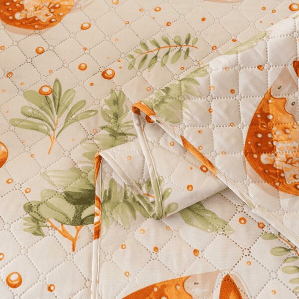 Pregrinjalo za posteljo WINTER GINGERMAN, belo Dimenzije: 170 x 210 cm