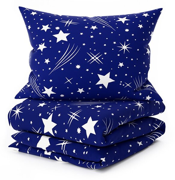 Posteljnina iz polibombaža NIGHT SKY POLY modra Dimenzije posteljnine: 70 x 90 cm | 140 x 200 cm