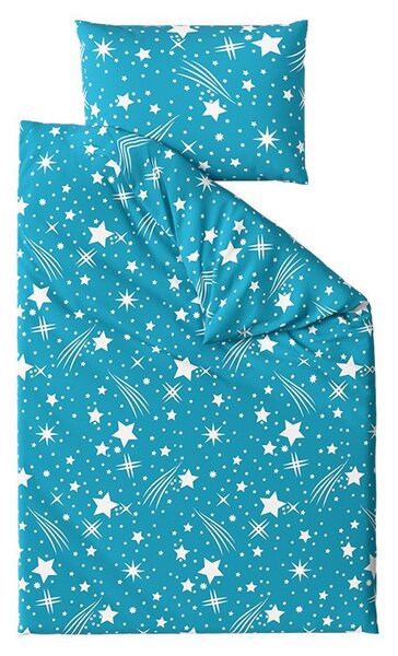 Posteljnina iz polibombaža NIGHT SKY POLY turkizna Dimenzije posteljnine: 70 x 90 cm | 140 x 200 cm