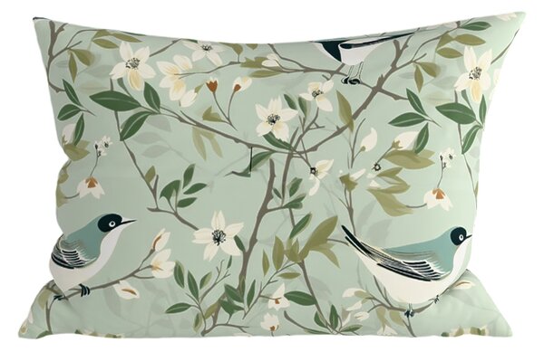 Prevleka za vzglavnik iz polybombaža FLORIBIRD POLY 50x70 cm, zelena
