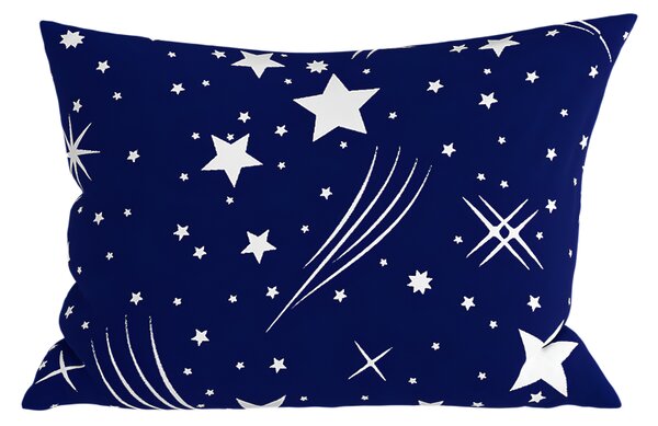 Prevleka za vzglavnik iz polibombaža NIGHT SKY POLY 50x70 cm, modra