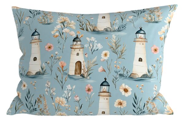 Prevleka za vzglavnik iz polibombaža LIGHTHOUSE POLY 50x70 cm, modra