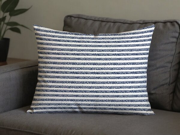 Prevleka za vzglavnik iz polibombaža NAVYSTA POLY 70x90 cm, modro-bela