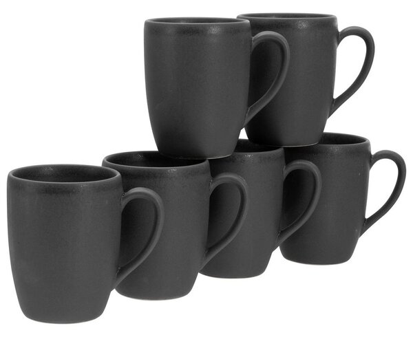 SET SKODELIC ZA KAVO Soft Touch Black 6-delni 300 ml