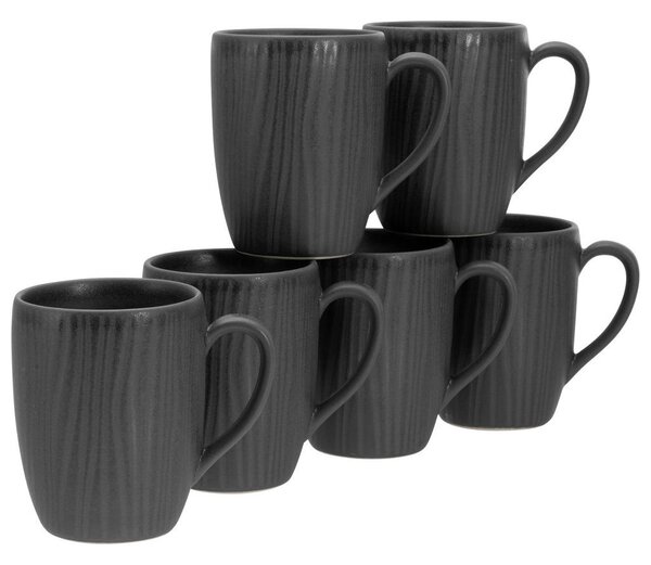 SET SKODELIC ZA KAVO Vesuvio Black 6-delni 300 ml