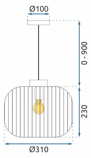 Obesna svetilka APP1069-CP