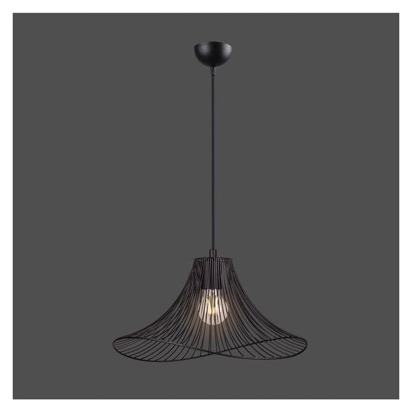 Črna viseča svetilka ø 40 cm Wavy – Squid Lighting