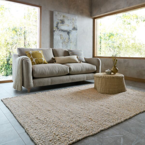 Rumena/svetlo siva ročno tkana preproga 160x230 cm Finley – Flair Rugs
