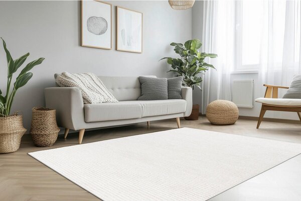 RAVNO TKANA PREPROGA 80/150 cm tkano slonova kost