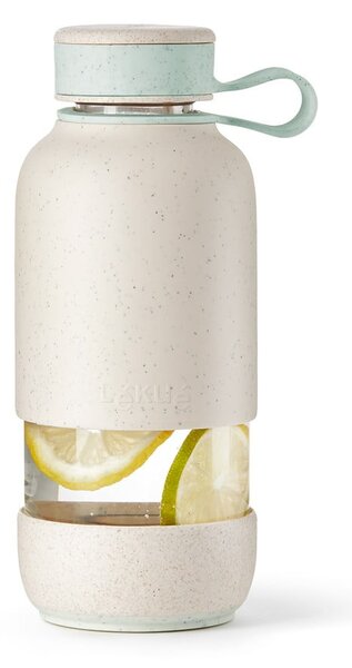Kremno bela steklena steklenica za vodo za na pot 500 ml To Go Organic – Lékué