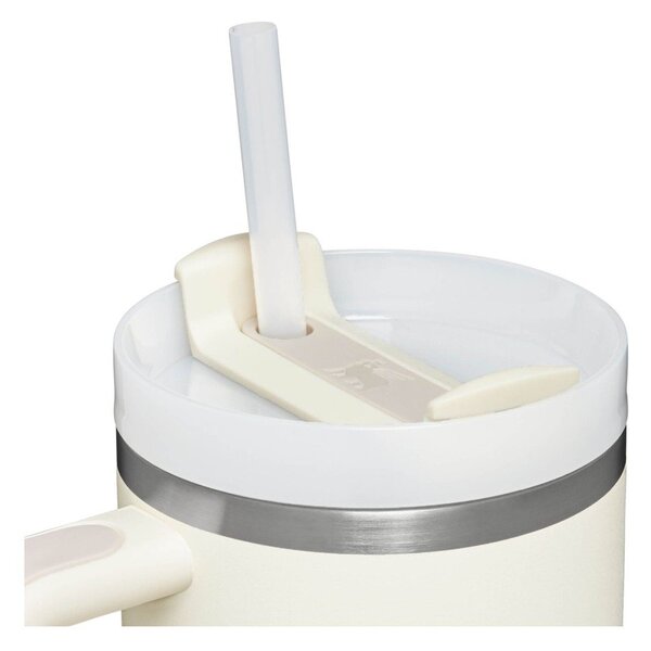 Kremno bela termovka s slamico iz nerjavečega jekla 1,18 l Quencher H2.0 FlowState Tumbler Cream – Stanley