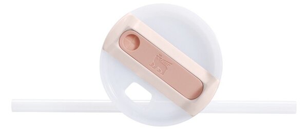 Svetlo rožnata termovka s slamico iz nerjavečega jekla 600 ml Quencher H2.0 FlowState Tumbler Rose Quartz – Stanley