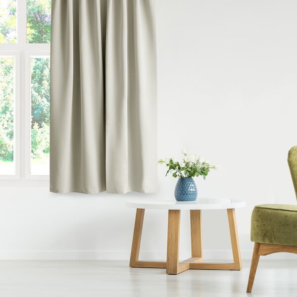 Kremno bela zavesa za delno zatemnitev 140x175 cm Kierra – Restilo