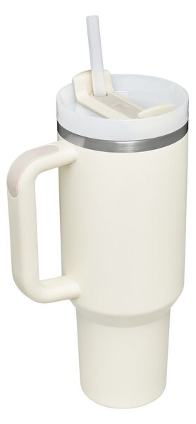 Kremno bela termovka s slamico iz nerjavečega jekla 1,18 l Quencher H2.0 FlowState Tumbler Cream – Stanley