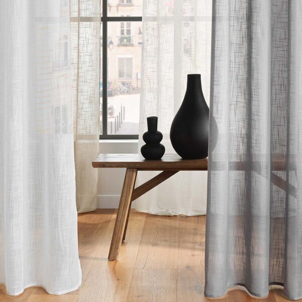 Rjava prosojna zavesa 140x280 cm Haltona – douceur d'intérieur