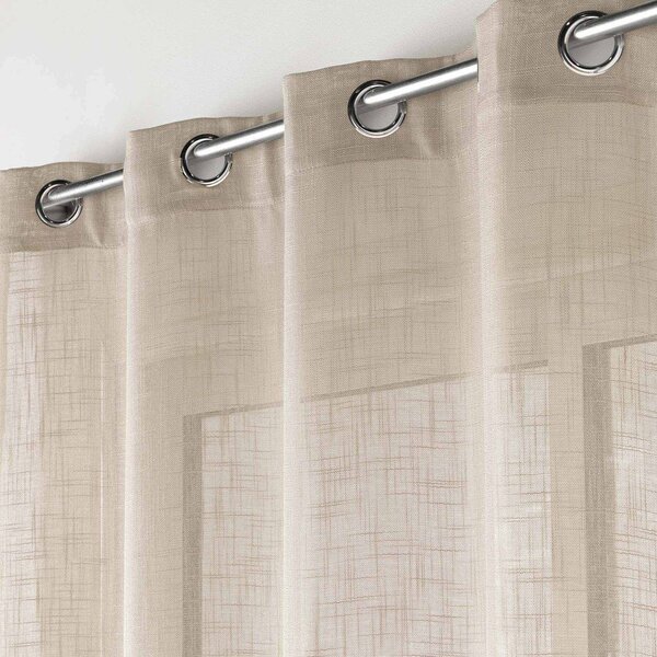 Rjava prosojna zavesa 140x280 cm Haltona – douceur d'intérieur