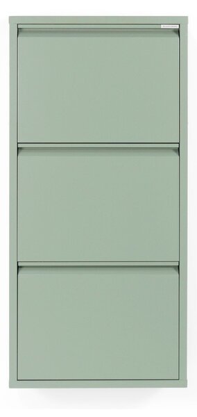 Prašno zelena kovinska preklopna omarica za čevlje 50x103x15 cm Billy – Spinder Design