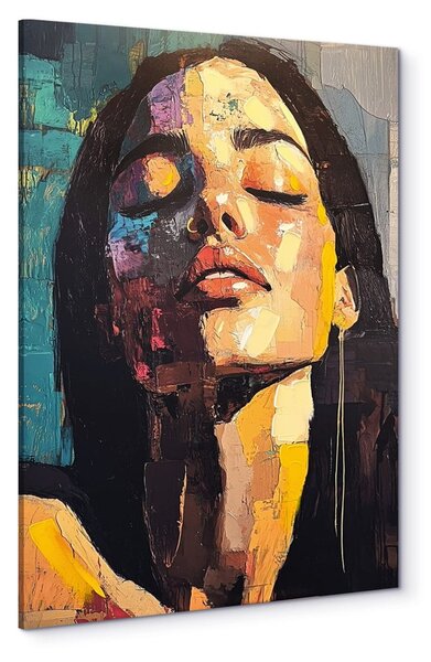 Slika z ročno naslikanimi elementi 70x100 cm Vivian – Styler
