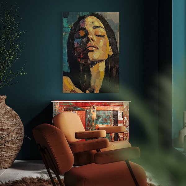 Slika z ročno naslikanimi elementi 70x100 cm Vivian – Styler