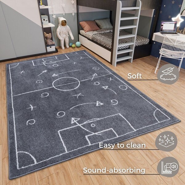 Temno siva otroška preproga 120x170 cm Gameplan – Hanse Home