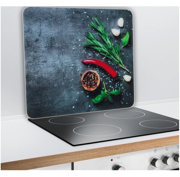 Plošča za štedilnik iz kaljenega stekla 50x56 cm Rosemary - Maximex