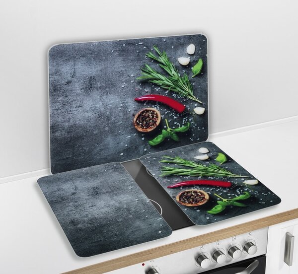 Plošča za štedilnik iz kaljenega stekla 50x56 cm Rosemary - Maximex