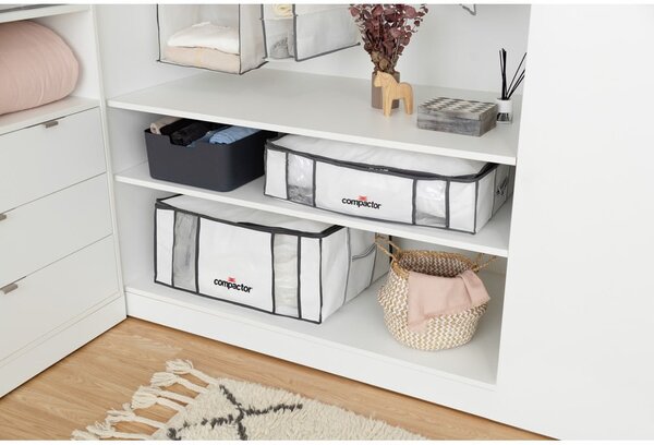 Vakuumska/ojačana tekstilna škatla za shranjevanje oblačil 65x45x27 cm Life – Compactor